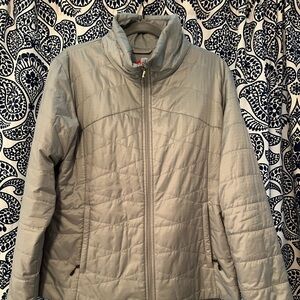 Women’s light gray Omni heat Columbia short Jacket, XL
